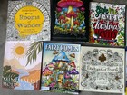 Lot Of 10 Adult Coloring Sticker  Book  Stress Relieving Designs - Paperback