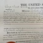 Osage Trust Lands Document 1891 Signed President Benjamin Harrison Kiowa County 
