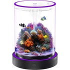 Desktop 1 6 Gallon Pet Good Fish Aquarium Tank With Led Light Self Cleaning