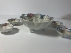 Vintage Antique Nippon Japan Handpainted 7 Piece Nut Berry Serving Bowl Set