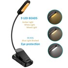 New Flexible Rechargeable Led Book Light With 3 Light Modes Clip Reading Lamp