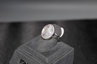 Rainbow Moonstone And Sterling Silver Ring Size 9