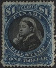 Canada 1868 Vandam  fb52-fb54 -  1 00- 3 00  Bill Stamps  3rd Issue  Used