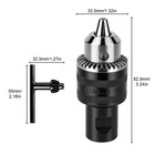 Angle Grinder To Drill Chuck Adapter Kit 5 8-11  To M10 Converter 1 5-10mm Chuck