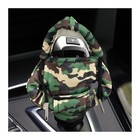 Car Shift Knob Hoodie Cover  Funny Gear Shifter Protector Sweater Camouflage