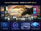 4k Smart Projector With 5g Wifi  Bluetooth  Dolby Audio For Home Theater