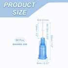 60 Pcs Dispensing Needles  22g Blunt Tips Luer Lock Glue Needle Tube  Blue