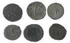 Authentic Ancient - Lot Of 6 Ancient Roman Silvered Double Denarius Coins 133