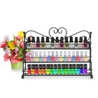 3tier Nail Polish Wall Mount Rackstand Organizer Display Metal Up To 60  Bottles