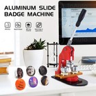 37 58mm Badge Machine Button Maker Hand Punch Press Circle Cutter Craft Tools