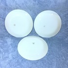 Corelle Winter Frost White Dinner Plates 10-1 4  Diameter Lot Of 3  one Has Chip