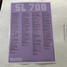 Original Factory Jukebox Wurlitzer Sl 700 Phonograph Flyer