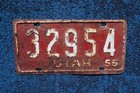 1956 Utah Truck License Plate