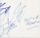 Motley Crue Signed 8x10 Card All 4 Complete 1984  2000  Guaranteed Authentic Koa