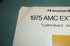 Vintage 1975 Amc Exterior Paint Colors Dealer Sales Brochure