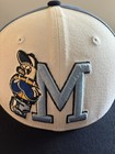 M Baseball Cap Blue White Black Colorblock Snapback Adjustable Men s One Size