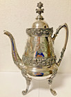 Antique Reed   Barton Victorian Aesthetic Repousse Silverplate Coffee   Tea Set