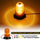 1 2 4pcs 30led Red Rotating Strobe Light Rooftop Flash Beacon Emergency Warning