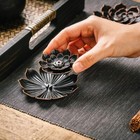 Vintage Lotus Incense Holder Brass Lotus Incense Stick Holder Retro Ash Catcher
