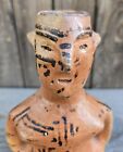Vintage  Old South American Columbian Human Effigy Figural Woman Pottery Jar 