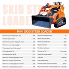 2026 Brand New 24hp Mini Skid Steer Stand-on Three-stage Pump Twin Cylinder
