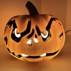 Jack-o-lantern Grimace Face Pumpkin Blow Mold 8    Light Up Plug In Halloween