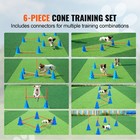 Dog Agility Kit Jump Hurdle Cone Pets Obstacle Training Course 6 Pcs Set