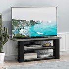 Parsons Tv Stand  3-tier Entertainment Center With Storage Shelf  Open Frame Tv