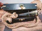 Brass Spyglass Telescope Antique Style Nautical Maritime Pirate Scope With Box