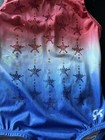Gk Elite Girls Child Small Cxs Red White Blue Sparkle Gymnastics Leotard