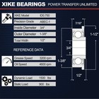 Xike 4 Pack Flanged Ball Bearing Id 3 4  X Wheel Bearings 3 4 X Od 1-3 8 