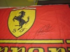 Ferrari F1 Flag - Signed By F1 Legend Michael Schumacher  germany    Coa