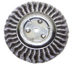 6  Wire Brush Coarse  Knot Wire Wheel Brush  9000 Rpm 5 8- 1 2 Arbor Made In Usa