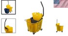 Spill-proof Industrial Mop Bucket With Swivel Casters  35 Qt