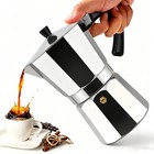 2 Cups Stovetop Moka Pot Espresso Maker Italian Coffee Percolator For Gas Stove