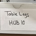 Set Of 7 Wooden Furniture Legs   Architectural Spindles Turned Wood Table Chair