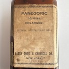 Powdered Opium Paragoric Yates Drug Ny Antique Bottle   Brown 8 
