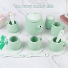 Silicone Tea Set For Kids  15 Pcs Pretend Play Kitchen Accessories  Bpa Free