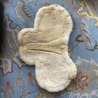 Tuff Rider Genuine Sheepskin Show Hunter Jumper White English Saddle Pad