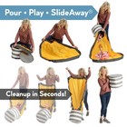 Slideaway Toy Storage Organizer   Play Mat For Kids  Grey
