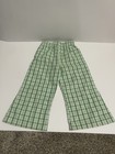 Vintage Buster Brown Bell Bottom Flare Pants Green White Girls Size 3