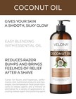 Coconut Oil By Velona - 2 Fl Oz-1 Gal Fractionated Ultra Refined Skin Face Body