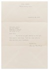 Typed Letter Signed By Cole Porter From 20 September 1949
