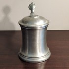 Pewter Lidded Beer Stein Mug Tankard  Lidded Stein Heavy