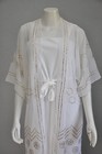 Vintage 1970s White Gold Sleeveless Maxi Dress Sheer Shirt Grecian Cruise Bridal