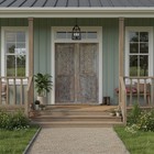 Vintage Carved Entry Door Exterior Interior Hinged Or Sliding Barn Doors 96x36