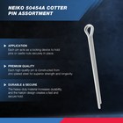 50454a Cotter Pin Assortment   555 Piece   Zinc Plated Premium Quality   Steel S