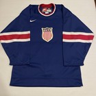 Nike Authentic Team Usa 2004 World Cup Of Hockey Jersey Vintage Blue 44