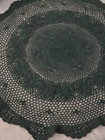 Handmade Hand Crocheted Green Doily Vintage Style Table Accent Home Decoration