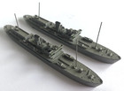 Lot Of 2 Hansa S66 Isar Submarine Tenders Waterline 1 1250 Metal Ships 1970s Vtg